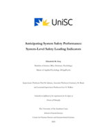Anticipating System Safety Performance: System-Level Safety Leading Indicators