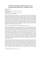 Prosthetic and orthotic student experience in an interprofessional placement: A qualitative study