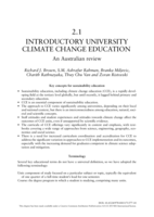 Introductory university climate change education: an Australian review