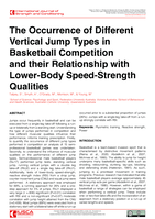The Occurrence of Different Vertical Jump Types in Basketball Competition and their Relationship with Lower-Body Speed-Strength Qualities