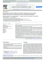 Quantifying the effect of afternoon moderate-intensity exercise on sleep quality and quantity in healthy adult males using polysomnography