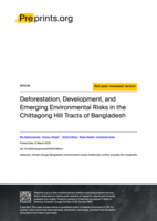 Deforestation, Development, and Emerging Environmental Risks in the Chittagong Hill Tracts of Bangladesh