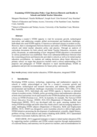Examining STEM Education Policy: Gaps Between Rhetoric and Reality in Schools and Initial Teacher Education