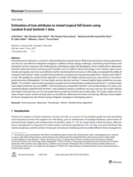 Estimation of tree attributes in mixed tropical hill forests using Landsat-8 and Sentinel-1 data