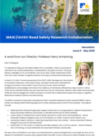 MAIC/UniSC Road Safety Research Collaboration Newsletter, Issue 5 / May 2025