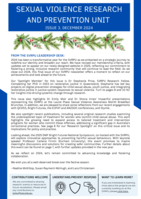 Sexual Violence Research and Prevention Unit Newsletter, Issue 3 / December 2024