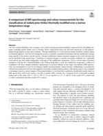 A comparison of NIR spectroscopy and colour measurements for the classification of radiata pine timber thermally modified over a narrow temperature range