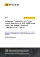 Indigenous People’s Use of a Primary Urgent Care Centre at a GP-Led Primary Healthcare Service in Regional Queensland in 2020–2021