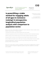 Is powerlifting a viable method for engaging adults of all ages in resistance training? A retrospective, longitudinal population analysis with comparison to population norms