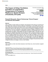 The Impact of Urban Ventilation Corridors on Land Surface Temperature: A Temporal Multisource Spatial Analysis of Colombo, Sri Lanka