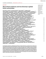 Mycorrhizal symbioses and tree diversity in global forest communities