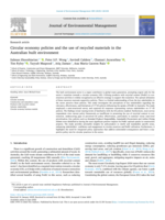 Circular economy policies and the use of recycled materials in the Australian built environment