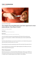 The weight loss drug Mounjaro has been approved to treat sleep apnoea. How does it work?