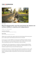 Beyond playgrounds: how less structured city spaces can nurture children’s creativity