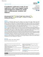 A qualitative exploratory study of user experience with a peer-support based, self-management website for people with a cardiovascular condition and diabetes
