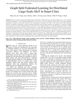 Graph Split Federated Learning for Distributed Large-Scale AIoT in Smart Cities