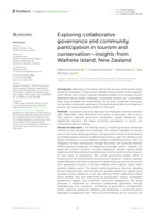 Exploring collaborative governance and community participation in tourism and conservation—insights from Waiheke Island, New Zealand