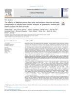 The effects of Mediterranean diet with and without exercise on body composition in adults with chronic disease: A systematic review and meta-analysis of clinical trials