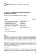 An overview of microneedle applications, materials, and fabrication methods