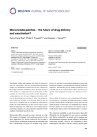 Microneedle patches - the future of drug delivery and vaccination?