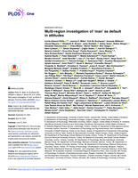 Multi-region investigation of 'man' as default in attitudes