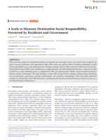 A Scale to Measure Destination Social Responsibility Perceived by Residents and Government