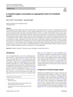 Is maximal oxygen consumption an appropriate metric for metabolichealth?