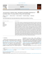 "You just have to spread it thin": Perceptions and feeding experiences of Australian fathers of young children living with disadvantage
