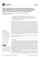 Dads at Mealtimes: Associations between Food Security, Household and Work Chaos, and Paternal Feeding Practices among Australian Fathers Living with Disadvantage