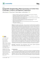 Sustainable Transboundary Water Governance in Central Asia: Challenges, Conflicts, and Regional Cooperation