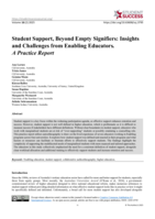 Student Support, Beyond Empty Signifiers: Insights and Challenges from Enabling Educators