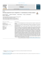 Defining registered nurse competence: A contemporary concept analysis