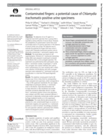 Contaminated fingers: a potential cause of Chlamydia trachomatis-positive urine specimens
