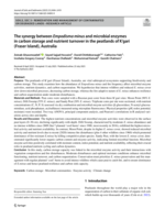 The synergy between Empodisma minus and microbial enzymes in carbon storage and nutrient turnover in the peatlands of K'gari (Fraser Island), Australia