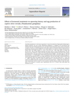 Effects of hormonal treatments on spawning latency and egg production of captive silver trevally (Pseudocaranx georgianus)