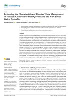 Evaluating the Characteristics of Disaster Waste Management in Practice: Case Studies from Queensland and New South Wales, Australia