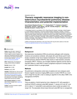 Thoracic magnetic resonance imaging in nontuberculous mycobacterial pulmonary disease: Characteristics and potential implementation