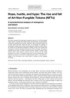 Hope, hustle, and hype: The rise and fall of Art Non-Fungible Tokens (NFTs): A sociotechnical analysis of emergence and failure