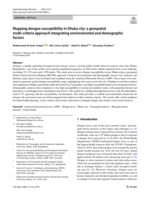 Mapping dengue susceptibility in Dhaka city: a geospatial multi-criteria approach integrating environmental and demographic factors