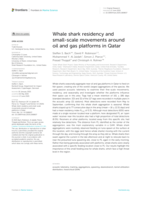 Whale shark residency and small-scale movements around oil and gas platforms in Qatar