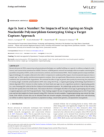 Age Is Just a Number: No Impacts of Scat Ageing on Single Nucleotide Polymorphism Genotyping Using a Target Capture Approach