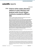 Distinct white matter alteration patterns in post-infectious and gradual onset chronic fatigue syndrome revealed by diffusion MRI