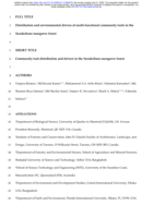 Distribution and environmental drivers of multi-functional community traits in the Sundarbans mangrove forest