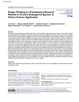 Design Thinking as a Participatory Research Method to Protect Endangered Species: A Citizen Science Application