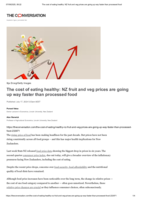 The cost of eating healthy: NZ fruit and veg prices are going up way faster than processed food