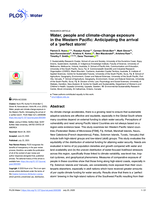 Water, people and climate-change exposure in the Western Pacific: Anticipating the arrival of a ‘perfect storm’