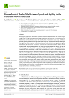 Biomechanical Trade-Offs Between Speed and Agility in the Northern Brown Bandicoot