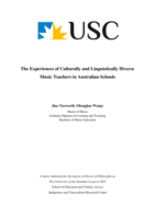 The Experiences of Culturally and Linguistically Diverse Music Teachers in Australian Schools
