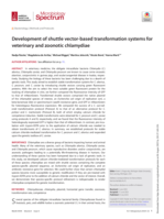 Development of shuttle vector-based transformation systems for veterinary and zoonotic chlamydiae