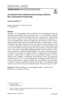 AI’s Epistemic Harm: Reinforcement Learning, Collective Bias, and the New AI Culture War